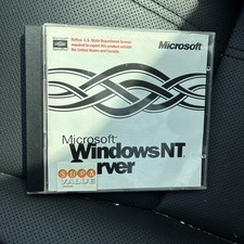 Vintage Microsoft Windows NT Server 4.0 CD version 4.0 Disk W/key & Case Rare picture