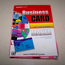 BUSINESS CARD MAKER WINDOWS 95/98/Me/XP COMPATIBLE picture