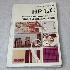 Hewlett Packard HP-12C Owner's Handbook and Problem-Solving Guide 1982 Vintage picture