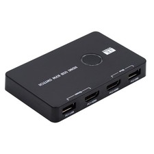 KVM USB 2.0 & HDMI 4K Switch Selector Dual PCs Sharing Monitor HDTV USB Port ... picture