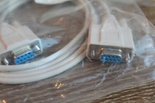 10x Serial DB9P to DB9P Female RS232 Converter Extension Cable cord 9 Pins -6ft picture