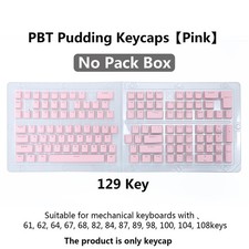 GIBKEY PBT Pudding Keycaps 129 Keys OEM RGB Backlit Set for Mechanical Keyboard picture