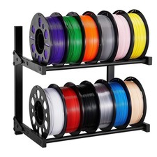 Wall Mount Printer Filament Storage Rack 2-Tier Filament Spool Holder Rack picture