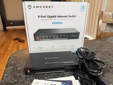 Amcrest AGPS8E8P-AT-96-V2 8-Port Gigabit PoE+ Switch 96W Unmanaged picture