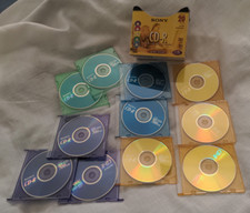 New 11 Discs Sony 700MB 80min CD-R's Slim Jewel Cases 48x High Speed was 20 pack picture