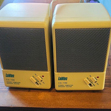 Labtec CS-150 2.0 Wired Computer Speakers 3.5mm vintage Untested  picture