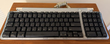 Vintage Apple M2452 2-Port USB Wired Keyboard Teal Blue Translucent, WORKS picture