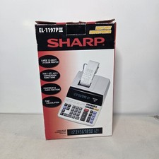 Sharp EL-1197P III Heavy Duty Ribbon Printer Calculator  NEW picture