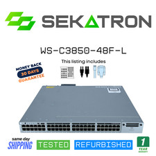 ♻️ Cisco Catalyst WS-C3850-48F-L 48-Port Gigabit Ethernet PoE+ Switch ⚡Fast Ship picture
