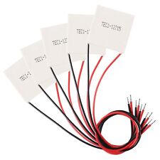 5Pcs Tec1-12715 Heatsink 142W 12V-15.4V Thermoelectric Cooler 40Mmx40Mm Coolin picture