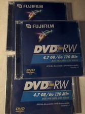 New (Lot Of 3)Fujifilm DVD-RW Rewritable 4.7 GB /120 Min. picture