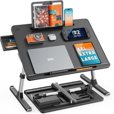 Laptop Lap Desk for Bed, SAIJI X-Large Adjustable Laptop Table picture