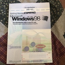 Microsoft Windows 98 Manual only for Compaq PC picture