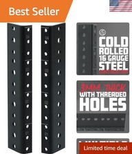 Rackworks 4U Heavy-Duty Steel Rack Rail Set for IT & AV Equipment picture