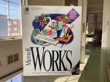 Vintage Microsoft Works 3.0 for Windows on 3.5 Floppy Disks & Manual picture