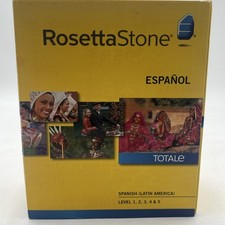 Rosetta Stone Spanish (Latin America) Level 1-5 Set No Headphones Used Code picture