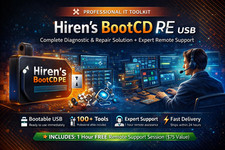 Hiren's BootCD PE USB Bootable Diagnostics  + 1 Hour Remote IT Support picture
