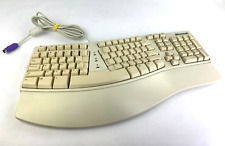 Vintage Microsoft Keyboard Natural Elite Ergonomic PS/2 X03-30785 E06401COMB picture