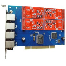 Asterisk Card TDM 410P FXO Dahdi Card TDM410 for FreePBX Issabel TDM400P PCI PBX picture