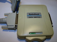Radio Shack Shielded A/B Data Switch 26-115 Cat. Vtg w/Cable picture