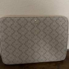 Kate Spade Flower Universal Laptop Sleeve Dark Beige Multi 15 Inch KG706 New picture