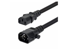 StarTech 10ft (3m) Heavy Duty Power Extension Cord - Locking C14 to C13 - PDU Po picture