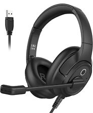 Wired Headset with Microphone with Volume for call center and office picture