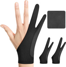 Digital Drawing Glove: 3-Layer Palm Rejection, Two-Finger Artist Glove for Drawi picture