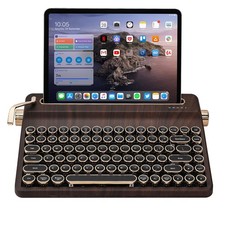 YUNZII QL75 Retro Typewriter Hot Swap RGB Keyboard(Wood, Cocoa V2) picture