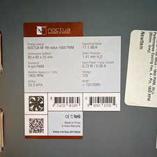Noctua NF-R8 redux-1800 PWM 80mm Case Fan 4-Pin 12V 1800RPM Gray w/ screws (3) picture