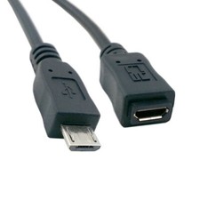 1.5m 5ft Micro USB Type 5pin Male to Female Cable USA for Phone & OTG Extension picture