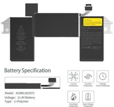 A2389 A2337 Laptop Battery for MacBook Air 13 Inch (M1, 2020) EMC 3598 MGN53LL/A picture