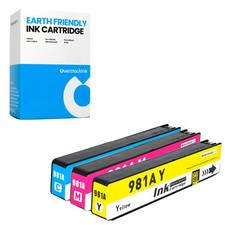3-Pack OSI Compatible 981A Color Ink fits HP PageWide Enterprise Color 556xh picture