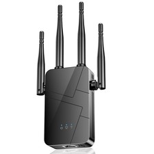 2026 WiFi Extender Signal Booster for Home, 15000sq.ft Wireless Black picture