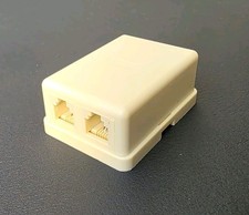  2 RJ11 / RJ14 4pin Surface Mount splitter Phone Jack, New.  in USA picture
