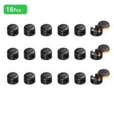 Rocoren 360° Rotating Magnetic Cable Management Self Adhesive Wire Cord picture