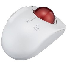 Digio2 Trackball Mouse Small Wireless 5Button Laser Type Index Finger White picture