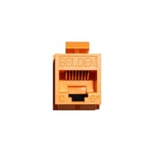 Belden AX101322 CAT6+ RJ45 KeyConnect style Orange (TIA 606) Modular Jack picture