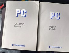 Commodore PC MS-DOS 3.3 and GW-BASIC Book Manuals GERMAN DEUTSCH VERSION 1988 picture