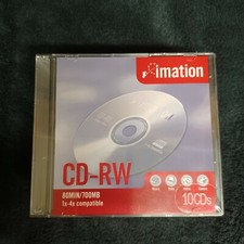 New Sealed 10 CD-RW's 1x-4x Compatible package of  & 1 CD-R 80 Minutes/ 700MB picture