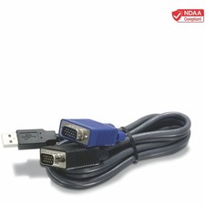 TRENDnet TK-CU06 2-in-1 USB VGA KVM Cable, 1.83m (6 Feet) - Black picture