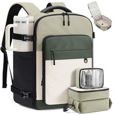 LOVEVOOK 40L Travel Backpack for Women Men, Carry on 40L-4PCS, Pea Green picture