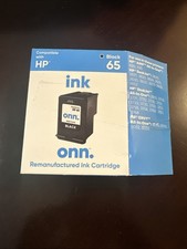 ONN INHPCL100014175 HP 65 Black Ink Cartridge – New Sealed – Exp. 06/2026 picture