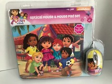 Nickelodeon DORA and Friends Optical Mouse + Mouse Pad USB Set BRAND NEW SEALED picture