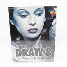Corel Draw 8 Image Software Complete Serial NEW Sealed 3CDROM Manuals Win 95 picture