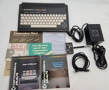 Commodore Plus/4 1984 Boxed Set Matching Serial Numbers Manuals PSU Cables picture
