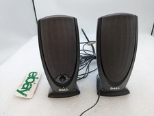 Dell A215 Multimedia 2 Channel Computer Speakers [ WITH POWER SUPPLY ] FREE S/H picture