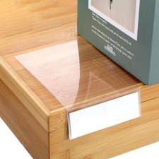 50 Pcs Library Shelf Label Holders 6 x 4 Inch Moveable Shelf Markers for Clas... picture