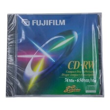 New Sealed FujiFilm CD-RW 650 MB 74 Min Compact Disc Recordable 4x Multispeed picture