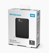 WD Elements 1TB Portable External HDD USB Storage Drive, Black picture